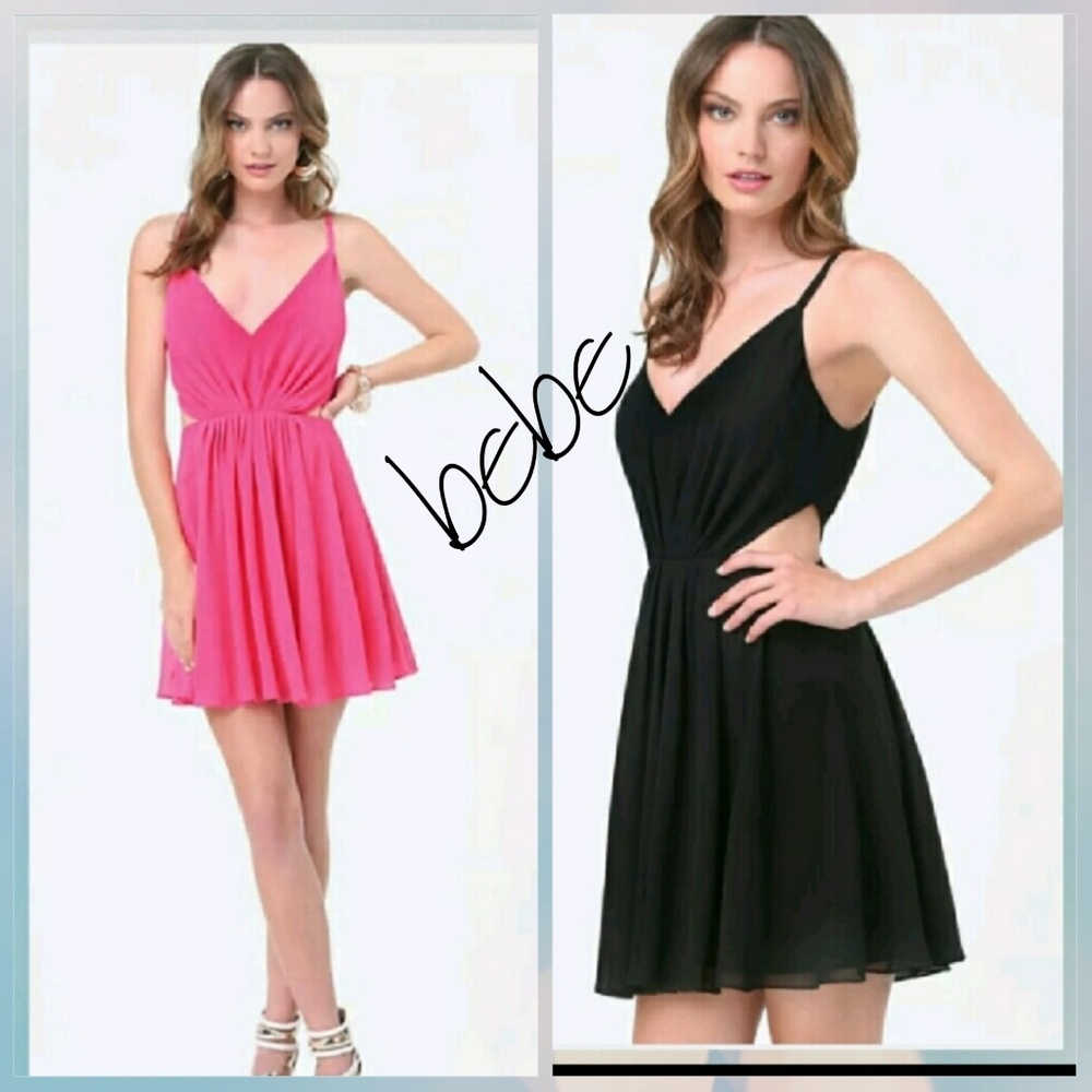 Smashing georgette dress with a sexy deep V-neck a